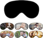 Custom Eye Mask Design Your Own Personalized Eye Shade Add Your Image Text Logo Light and Easy to Carry Effective Shadin Adjustable, 1pcsBlack, 8.1"x4.1"