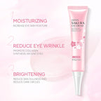 AKARY Sakura Eye Cream, Under Eye Cream to Reduce Dark Circles, Bags, Puffiness, Hydrate Undereye Area, Skincare Eye Cream with Hyaluronic Acid for All Skin Types