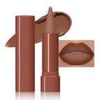 Warm Brown Gradient Matte Lipstick Crayon Lip Liner pencil for Women, Flawless Contour Gradual Ombre Effect lip Liner Thick Pencil, Long Lasting Waterproof Smudge Proof Lipstick Pencil 01#