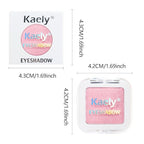 Kaely Pressed Single Eyeshadow Makeup, Pink Shimmer Highly Pigmented Monochrome Eye Shadow Palette, Waterproof Neutral Powde Mini Eyeshadow, sombras para ojos, Lightweight Blendable, 11