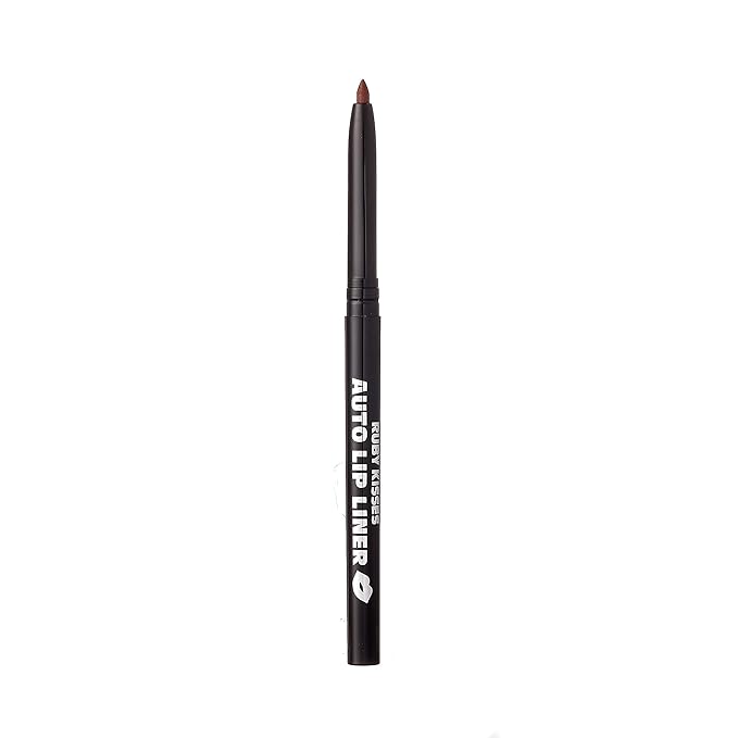 Ruby Kisses Auto Lip Liner Pencil, Long Lasting & Non-Fading, Smooth Application, Non-Feathering with Rich Color, No Sharpener Needed, Ideal for Full Lips Look (Cappuccino)