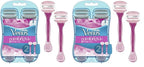 Gillette Venus ComfortGlide Disposable Razors for Women, 2 Count, White Tea Scented Moisture Bars for a Smooth Shave (Pack of 2)