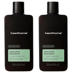 Hawthorne Men's Everyday Shampoo. For Stronger, Healthier Hair with Pure Avocado Oil and Coconut Oil. Mint and Eucalyptus Scent. Natural, Sulfate Free, Paraben Free. 8 fl. oz. 2-Pack.