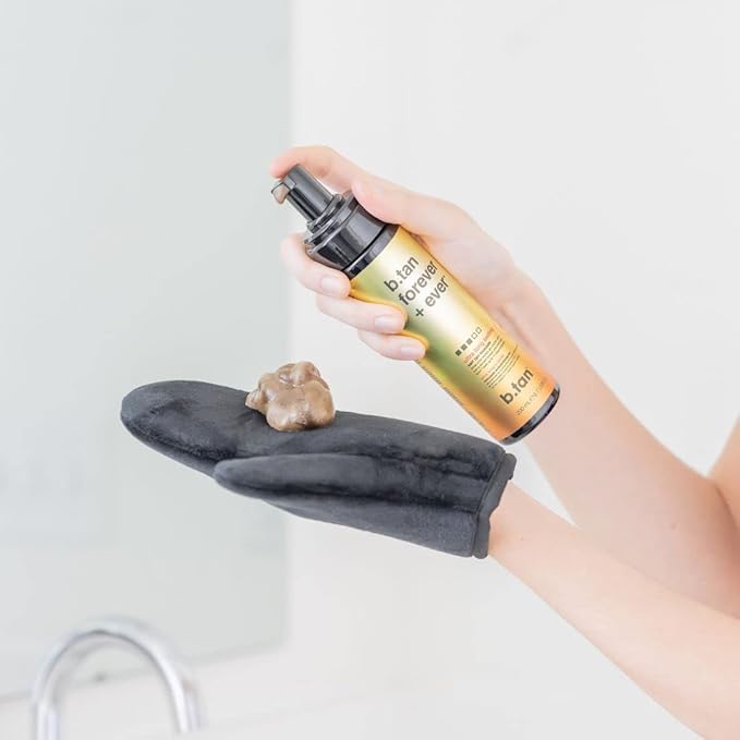 b.tan Ultra Long Lasting Self Tanner Mousse | Forever & Ever - Lasts Up to 11 Days, Fast, 1 Hour Express Sunless Tanning Foam, No Fake Tan Smell, Dark Bronze Glow, Vegan, Cruelty Free, 6.7 Fl Oz