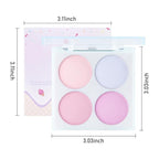 Face Blushes Quads, Matte Blush Makeup Palette, Light Pink Lavender Dark Pink and Mauve Cream Blushes Palette, Makeup for Older Women, Natural Pigmented Paleta de rubor 4 colores