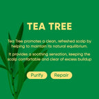 Tea Tree Shampoo Bar 2.0 - Hydrating & Moisturizing Natural Hair Soap Bar Shampoo for Excess Oil Build-Up & Scalp Nourishment - Bathing Soap Solid Shampoo for All Hair Types (120g, 4.23oz)