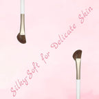 Eyeshadow Makeup Brushes Set with Case 7 PCS Soft Synthetic Hairs Eye Makeup Brushes for Blending Eyebrow Eyeliner Eyeshadow （White）