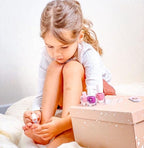 MISS NELLA SWEET LITTLE PACK, Nail Polish Set-Easy Pell off And Water Based Formula, 3 Colors of Nail Glitter set- Cheeky Bunny, Pink A Boo & Little Poppet, Perfect Kids Nail Polish