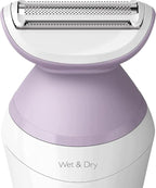 Philips Beauty Lady Electric Shaver Series 6000, Cordless with 4 Accessories, BRL136/00, White