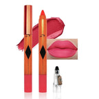 Dazzling Pink Lip Liner Pencil, Smooth Matte Lipstick Crayon with Lip Pencil Sharpener for Women, Velvet Smudge Proof Smudgeproof Waterproof No Transfer Makeup Forever Lipliner 506#