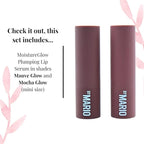 Makeup By Mario Mini MoistureGlow On The Go Plumping Lip Serum Duo - Mauve Glow & Mocha Glow