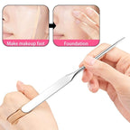 6 Pack Stainless Steel Makeup Spatula Foundation Liquid
