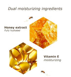 2PCS Honey Lip Balm, Exfoliating Honey Pot Lip Balm Sleeping Lip Mask with Brush, Hydrating & Prevention Dry and Cracked, Lip Scrubs Exfoliator & Moisturizer