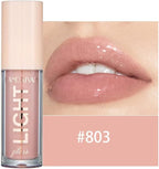 6PCS Lip Oil Light Lipgloss Set, Moisturizing Hydrating Lip Glow Oil Lip Gloss Kit High Shine Lip Plumping Glass Finish Lip Gloss Liquid Lipstick for Women (Set C)