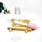 COSIDEA 24 pcs Empty 5ml big brush lip gloss tube Pink round lipgloss tubes container with big doe foot wand cosmetic packing containers