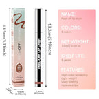 2Pcs Peel Off Matte Liquid Lip Gloss Stain-Lip Liner with Tweezer, Peel Off Lip Stain, Long Lasting & Waterproof Lipstick Tattoo, Transfer-Proof Lip Gloss for All Skin Types (02#+06#, 2Pcs)