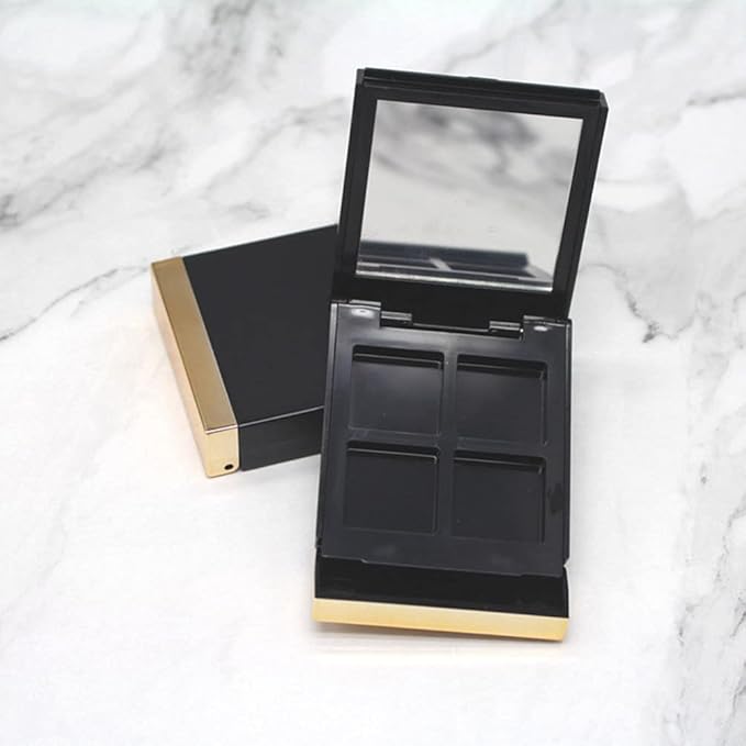 Empty Makeup Palette 2PCS Eyeshadow Makeup Palette with Mirror Plastic Cosmetic Storage Case for Makeup Eyeshadow Lipstick