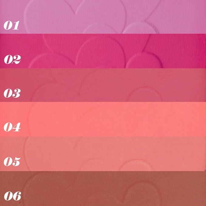 Rose Bean Paste Matte Single Pressed Cheeks Face Blushes Makeup Palette, Rose Bean Monochrome Cream Blushes Palette Makeup for Older Women, Natural Pigmented Paleta de rubores monocromática 04