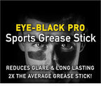 Eye Black, Pro Sports, Grease Stick Tube, Reduce Glare, Face Painting, Long Lasting, Skin Safe, Net 8.2g (1 Pack)