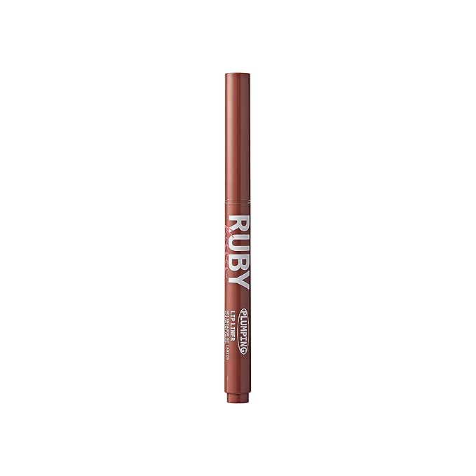 Ruby Kisses Plumping Effect Lip Liner, Semi Matte, Smudge Proof, High Pigment, Medium to Full Coverage Makeup, Precise Tip, Bold Color Lip Plumper