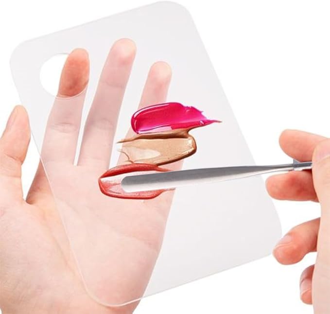 Stainless Steel Nail Art Spatula Cosmetic Makeup Palette