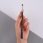Eyeliner Brush Fine Angled - PRO Precision Gel Eye Liner Makeup Brush -Ultra Thin Slanted Flat Angle - Premium Cruelty Free Synthetic Bristles (E835)