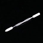 Mixing Palette Small Stainless Steel Makeup Palette Rec Shape Mixing Plate Tools with Spatula Nail Art Palette for Blending Cosmetic Shades