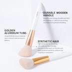DUcare Angled Blush Brush, Fluffy Blush Brush for Cheeks, Multi-Purpose Face Makeup Brushes for Cream, Liquid Or Powder, Bronzers, Vegan & Cruelty-Free