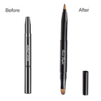 Retractable Lip Brush Concealer Makeup Dual End Travel Size Lipstick Brush With Cap