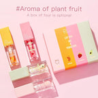 Plumping Lip Oil Set, Hydrating Lip Gloss Tinted Lip Balm Lip Care, Fruit Extract Lip Gloss Tinted for Dry Lip Moisturizing and Hydrating, Long Lasting Nourishing Non-sticky Cup (avocado)