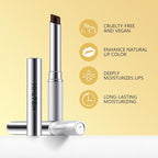 2PCS Honey Tinted Lips Balm Lipstick - Sheer Hydrating Lipstick for All Skin Tones - Moisturizing Lip Balm, Nourishing Lip Balm – Bálsamo Labial Hidratante con Color,Natural Cherry Black & Pink