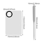 Honbay 1PCS Stainless Steel Makeup Spatula and 1PCS