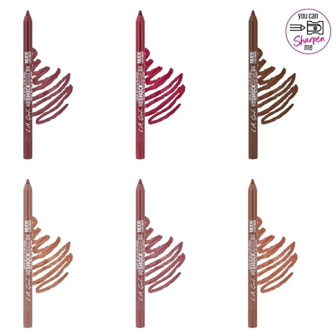 L.A. Girl Shockwave Lipliner, Maple Glaze GP741 (Pack of 2)