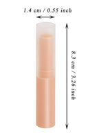0.14oz Empty Flavored Lip Balm Container Tubes Plastic Homemade Moisturizing Lip Stick with Caps Bulk Fit for Women Adult DIY Making Supplies, 25 Count (Pink)
