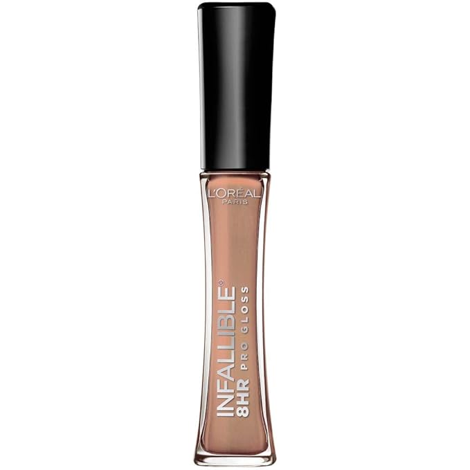 L’Oreal Paris Makeup Infallible 8 Hour Hydrating Lip Gloss, Coral Sands, 0.21 Fl Oz