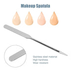 Makeup Spatula,Liquid Foundation Spatula, Stainless Steel Ergonomic Nail