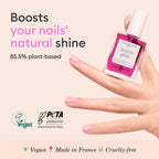 Manucurist Active Glow Grape All-in-One Perfecter Nail Polish & Care - No Lamp - Vegan & Made in France Ultra-Glowy Lilac Mirror-Like Shine - Nail Concealer & Care - Plant-Based Ingredients