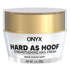 Onyx Professional Hard as Hoof Nail Strengthening Cream, Coconut Scent - Nail Growth and Conditioning Cuticle Cream Stops Splits, Chips, Cracks & Strengthens Nails, 1 oz