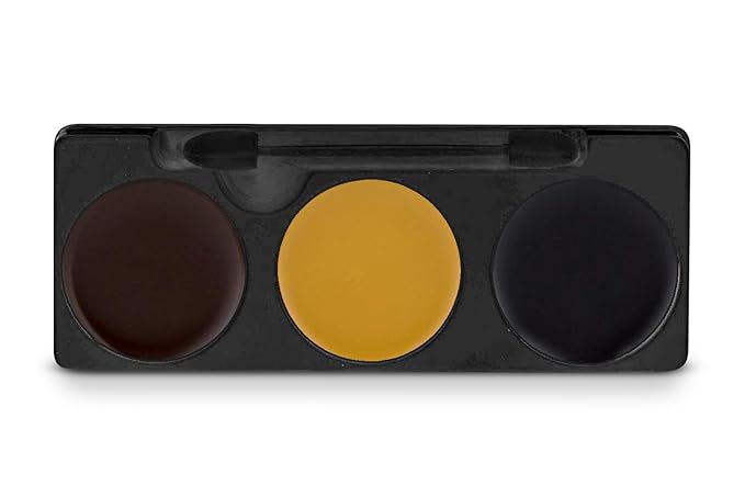 Mehron Makeup Tri-Color Character Makeup Palette | Halloween, 7 oz