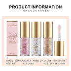 Glitter Lip Oil,Hydrating Tinted Lip Balm,Clear Glitter Lip Glitter