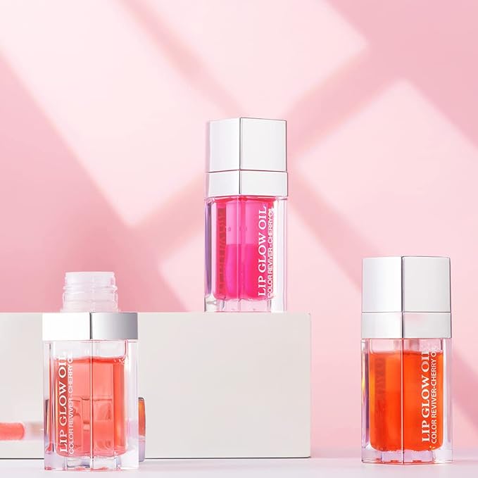 Plumping Lip Oil, Long Lasting Hydrating (CORAL)