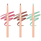 Oulac Waterproof Lipliner Pencil Set - Smooth and Creamy, Retractable Lip Makeup for Precision Application, Vegan & Cruelty-Free