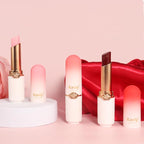 evpct 2Pcs Peach Red Cherry Magic Mood Color Changing Lipstick Long Lasting 24 Hours Original for Women, PH Color Change Changing Jelly Lipstick Tinted Lip Balm Gloss Stain Makeup Set labiales magicos