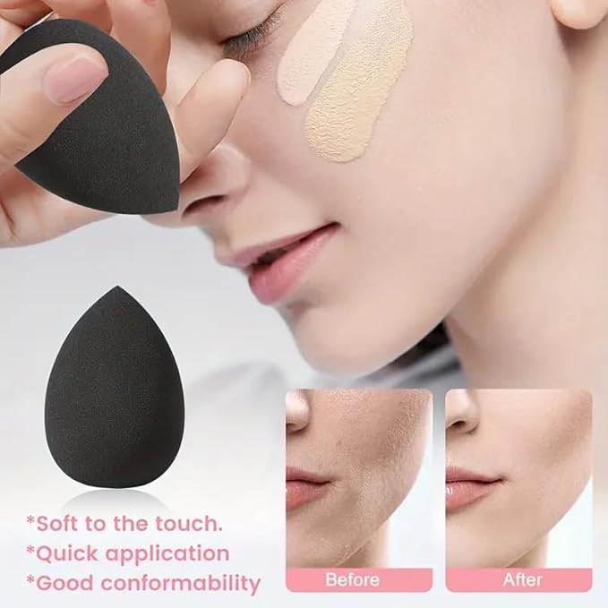 47Pcs Black Makeup Brushes Set Professional Makeup Kit Multi-functional Makeup Tool Set with Facial Makeup Accessories, Foundation Makeup Brush Kit Eye and Face Make up Brushes & Tools