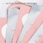 M J Joymay 50 Pairs Eyelash Extension Under Eye Gel Pads Pink Hydrogel V-Cut Natural Lint Free Eye Patches, Premium Eyelash Extension Supplies & Beauty Tools Stick Well(White)