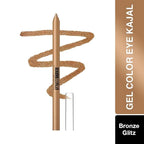 MAYBELLINE New York Tattoo Studio Long-Lasting Sharpenable Eyeliner Makeup Pencil, Glide on Smooth Gel Pigment, 36 Hour Wear, Waterproof Bronze Glitz 0.04 oz