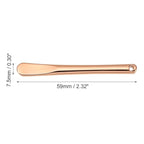 VOCOSTE 4 Pcs Makeup Spatula Mini Spoon, Eye Cream Massage Sticks Beauty Scoop, for Facial Cosmetic Face Cream, Zinc Alloy 2.32"x0.30", Rose Gold Tone