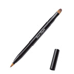 Retractable Lip Brush Concealer Makeup Dual End Travel Size Lipstick Brush With Cap