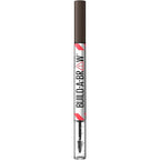 Maybelline Build-A-Brow 2-in-1 Brow Pen and Sealing Eyebrow Gel, Eyebrow Makeup for Real-Looking, Fuller Brows, Deep Brown, 1 Count