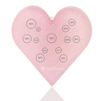 TgoBeauty Acrylic Mix Heart Palette Permanent Makeup Ink Color Ratio Tool Heart Pink Cosmetic Makeup Palette for Eyebrow Lip Nail Art Makeup (Pink)